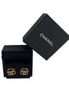 Earrings CC logo crystal gold cubic oval earrings AB8945 - CHANEL - BALAAN 9