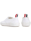 Women's Heritage Cotton Canvas Low Top Sneakers White - THOM BROWNE - BALAAN 7