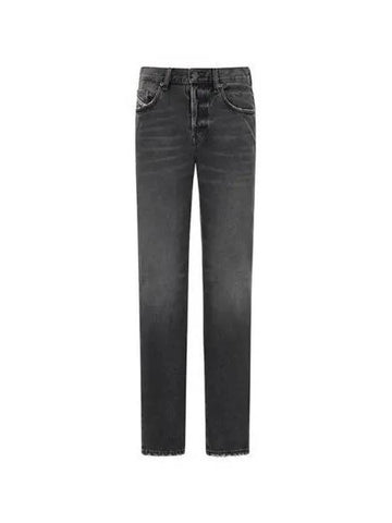 Dee Biker Straight Black Pants Denim A05156007K8 - DIESEL - BALAAN 1