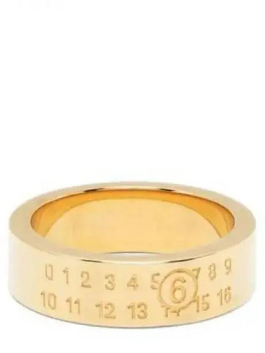 Men's Numeric Minimal Signature Ring Gold - MAISON MARGIELA - BALAAN 2