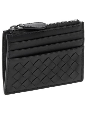 Intrecciato zipper card wallet men - BOTTEGA VENETA - BALAAN 1