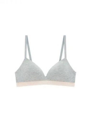 UNDERWEAR Women s Logo Band Stretch Cotton Triangle Bra Melange Gray 270449 - EMPORIO ARMANI - BALAAN 1