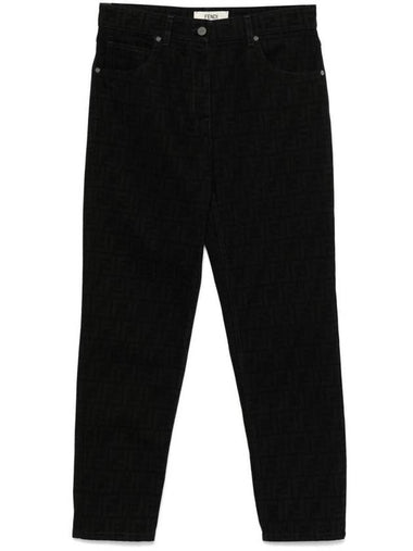 Fendi Ff Slim Fit Jeans Clothing - FENDI - BALAAN 1