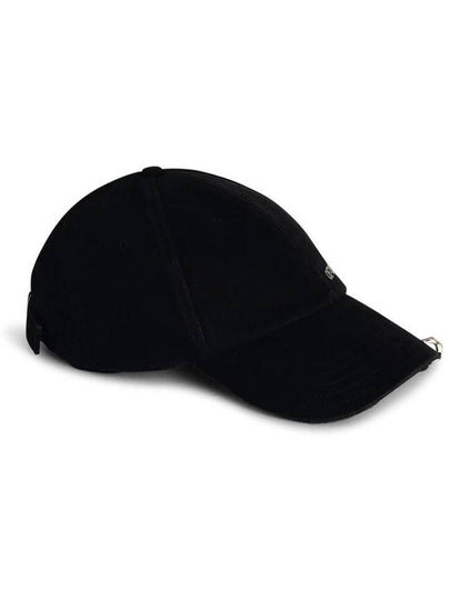 Off-White Black Cotton Cap - OFF WHITE - BALAAN 2