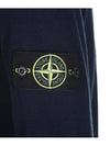 Logo Patch Round Neck Knit Top Navy - STONE ISLAND - BALAAN 6