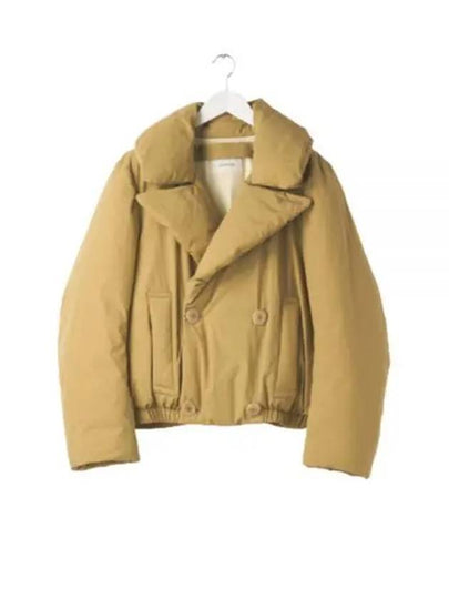 Double-Breasted Puffer Jacket Ochre Khaki - LEMAIRE - BALAAN 2