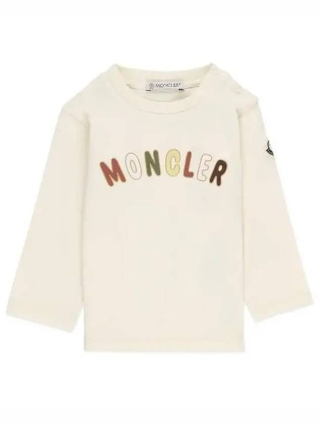 Enfant Kids Logo Printing Crew Neck Sweatshirt 9518D00005B8790N - MONCLER - BALAAN 1