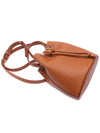 TB Mini Leather Bucket Bag Warm Russet Brown - BURBERRY - BALAAN 6