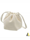 Dumpling Mini Drawstring Lambskin Leather Cross Bag Light Green - JIL SANDER - BALAAN 2