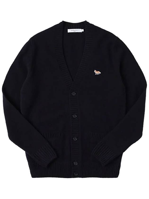 Baby Fox Patch Cosy Cardigan Navy - MAISON KITSUNE - BALAAN 5