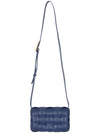 Cassette Intrecciato Padded Small Cross Bag Navy - BOTTEGA VENETA - BALAAN 4