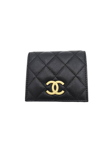 Women s CC Logo Flap Bicycle Wallet Black - CHANEL - BALAAN 1