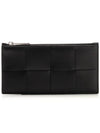 Zipper Long Wallet Black - BOTTEGA VENETA - BALAAN 1