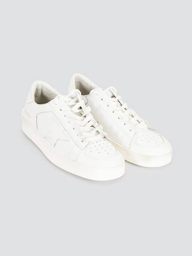 Stardan Leather Low Top Sneakers White - GOLDEN GOOSE - BALAAN 4