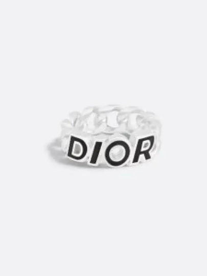 Italic Chain Link Ring Silver - DIOR - BALAAN 2