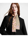 Monopaname Silk Scarf Beige - LOUIS VUITTON - BALAAN 4