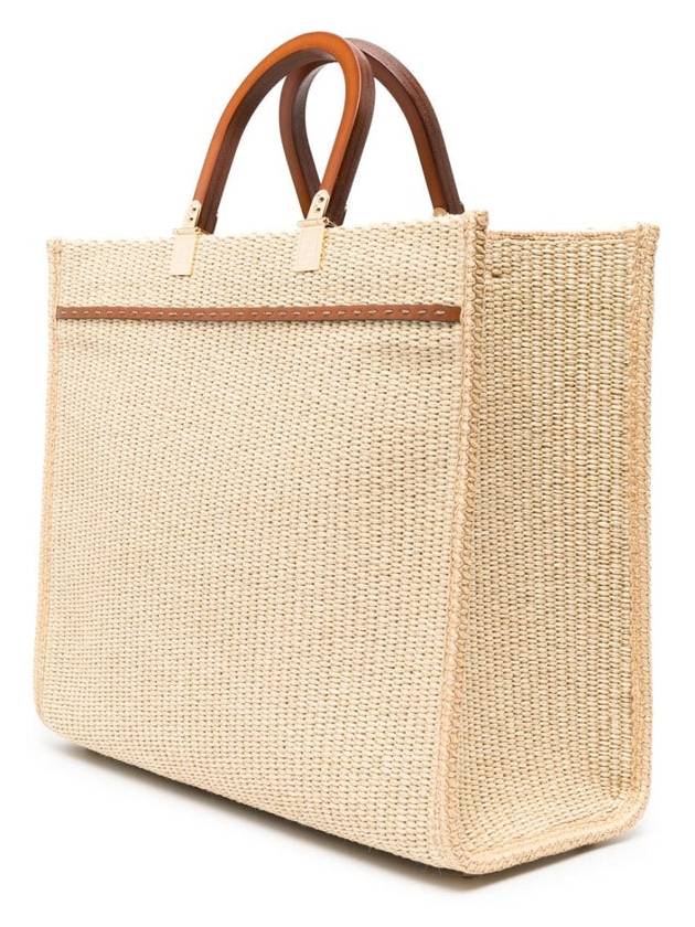 Sunshine Medium Shopper Tote Bag Beige - FENDI - BALAAN 3