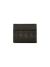 Intrecciato Leather Card Wallet Dark Brown - BOTTEGA VENETA - BALAAN 5