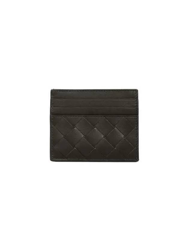 Intrecciato Leather Card Wallet Dark Brown - BOTTEGA VENETA - BALAAN 5