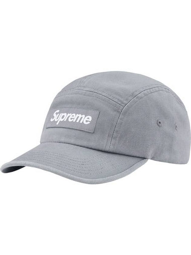 Washed Chino Twill Camp Cap Gray WASHED CHINO TWILL CAMP CAP - SUPREME - BALAAN 1