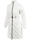 Women s Nosadella Diamond Quilted Heavy Long Down Jacket VDDJ95535 BGL - DUVETICA - BALAAN 1