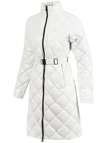 Women s Nosadella Diamond Quilted Heavy Long Down Jacket VDDJ95535 BGL - DUVETICA - BALAAN 1