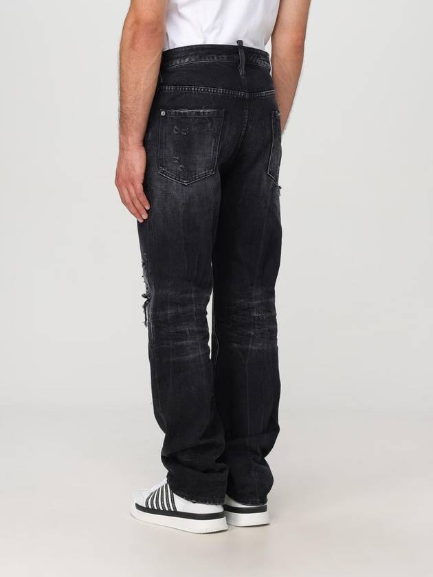 Denim Straight Jeans Black - DSQUARED2 - BALAAN 4