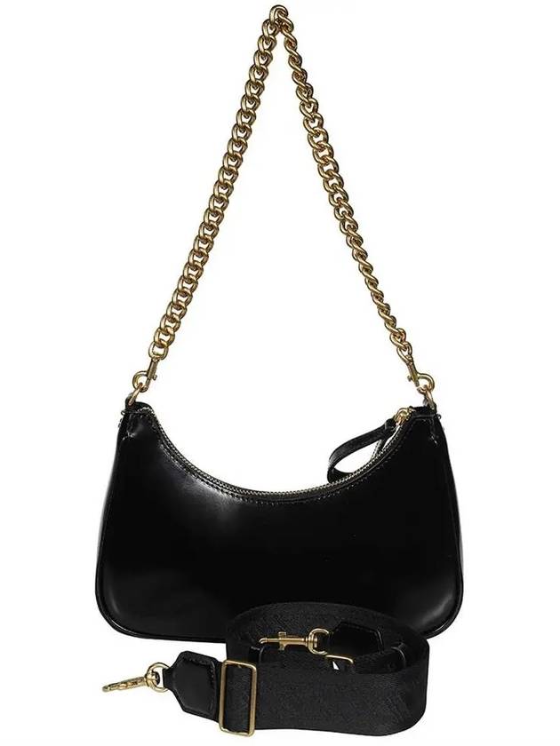 Logo Chain Leather Shoulder Bag Black - TORY BURCH - BALAAN 4