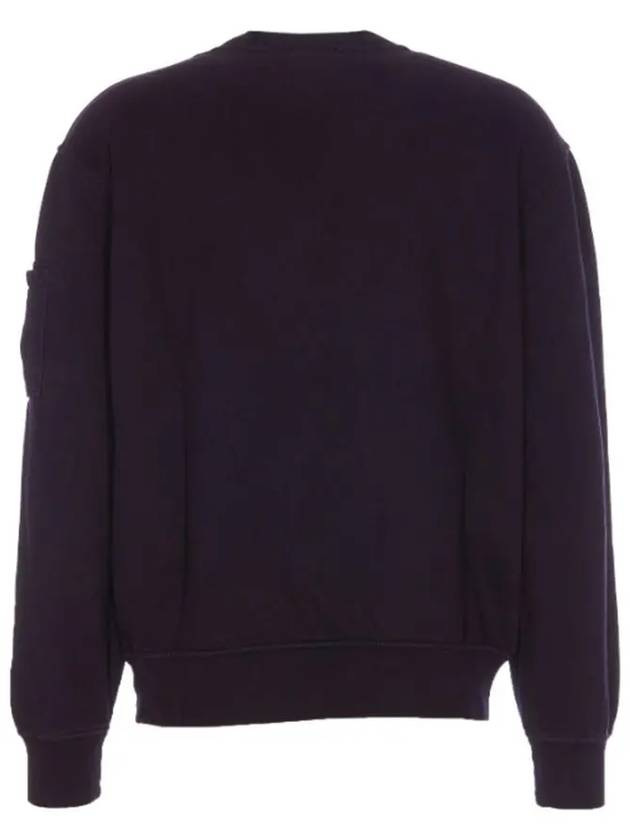 Brushed and Emerized Diagonal Fleece Lens Sweatshirt Purple - CP COMPANY - BALAAN 3