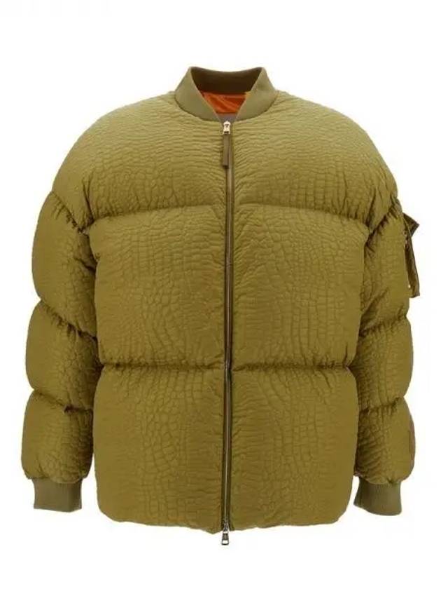 CENTAU Loose Crocker Embossed Padded Jacket - MONCLER - BALAAN 1