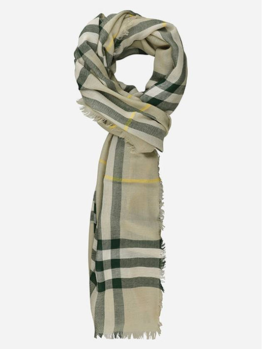 Vintage Check Wool Scarf Green - BURBERRY - BALAAN 2