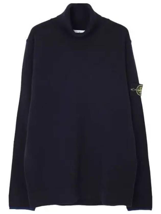 Stretch wool turtleneck knit regular fit men - STONE ISLAND - BALAAN 1