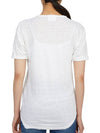 Koldi Logo Linen Short Sleeve T-Shirt White - ISABEL MARANT ETOILE - BALAAN 5