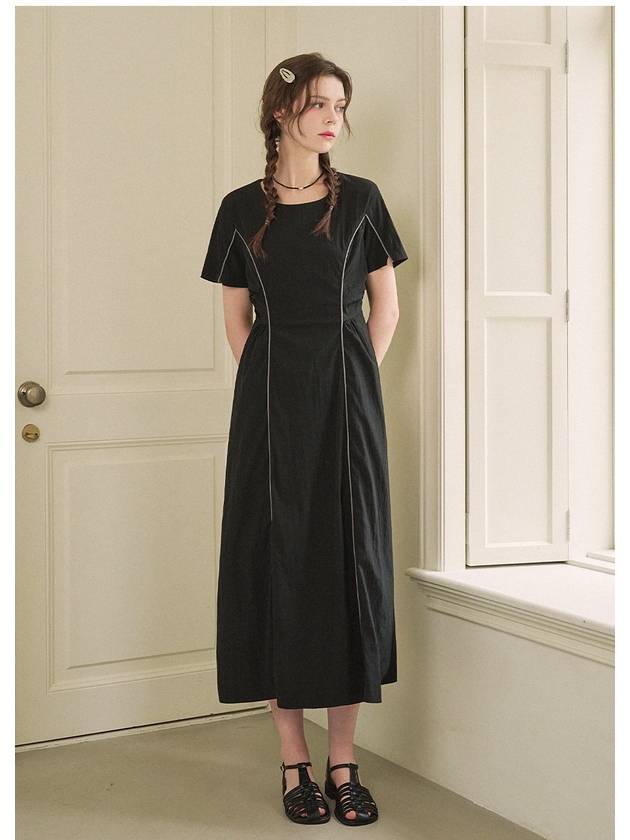 Buttering piping long dress - MICANE - BALAAN 3