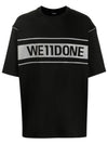 Overfit logo t shirt WDTP519940 BK - WE11DONE - BALAAN 2