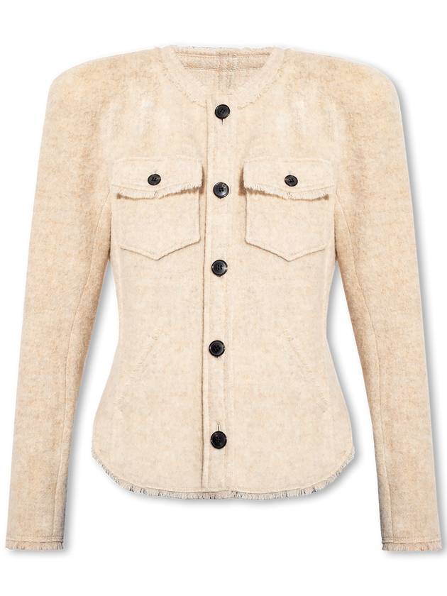 Marant Etoile 'Nelly' Wool Jacket, Women's, Beige - ISABEL MARANT - BALAAN 1