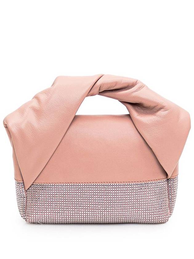 Twister Crystal Leather Small Tote Bag Pink - JW ANDERSON - BALAAN 5