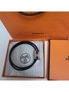 Tunis Tresse Palladium Bracelet Noir - HERMES - BALAAN 3