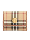 Check Half Wallet Beige - BURBERRY - BALAAN 2