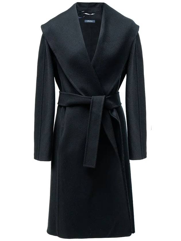 Mesh wool coat black MESSI 013 - MAX MARA - BALAAN 1