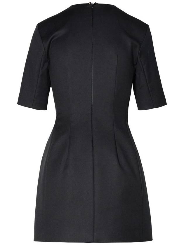 Sportmax 'Colomba' Black Cotton Blend Dress - MAX MARA SPORTMAX - BALAAN 3