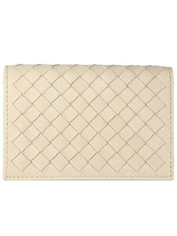 Intrecciato Card Wallet Sand - BOTTEGA VENETA - BALAAN 1