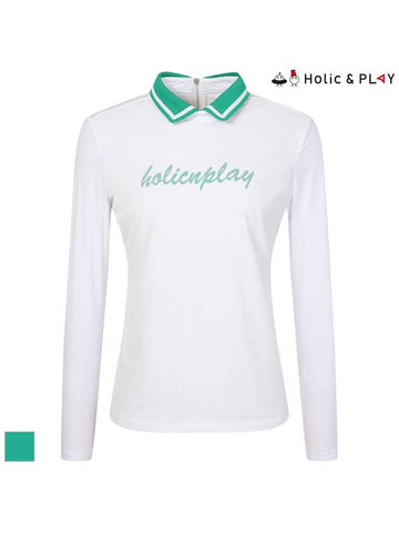 logo point sleeves cool color combination t-shirtHE1WTS006 - HOLIC&PLAY - BALAAN 1