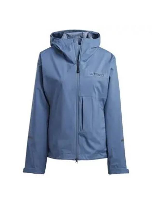 Terex Multi Rain Hooded Jacket Blue - ADIDAS - BALAAN 4