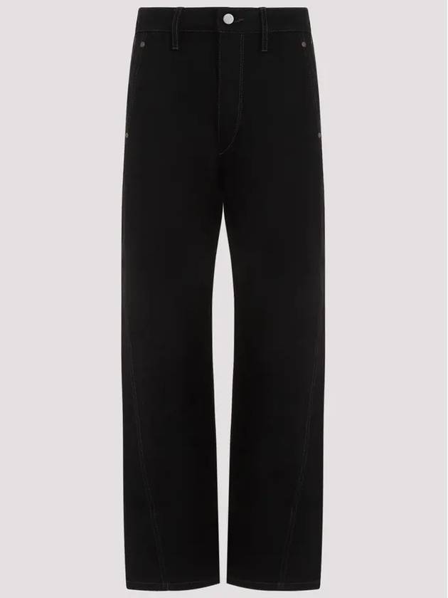 Mid-Rise Twisted Jeans Black - LEMAIRE - BALAAN 2