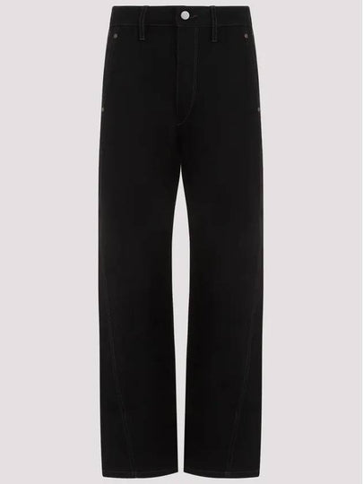 Mid-Rise Twisted Jeans Black - LEMAIRE - BALAAN 2