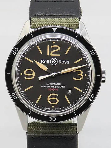 BR123 92 Vintage Heritage Sports Automatic NATO Band 43MM Men s Watch - BELL & ROSS - BALAAN 1