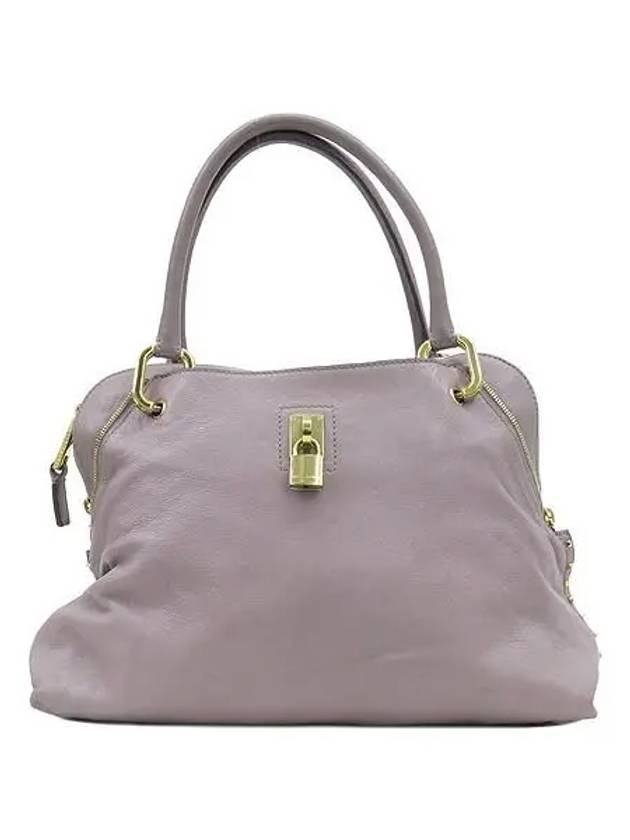 Purple leather tote bag - MARC JACOBS - BALAAN 1