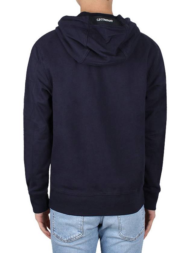 Diagonal Raised Fleece Hoodie Navy - CP COMPANY - BALAAN 5