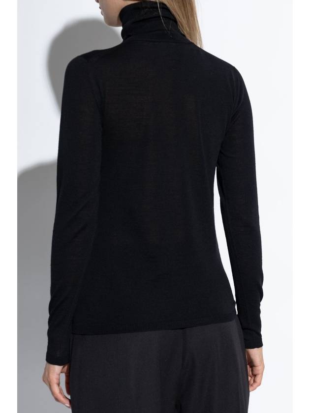 Max Mara Wool Turtleneck Saluto, Women's, Black - MAX MARA - BALAAN 4